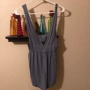 Kimichi blue lace babydoll top